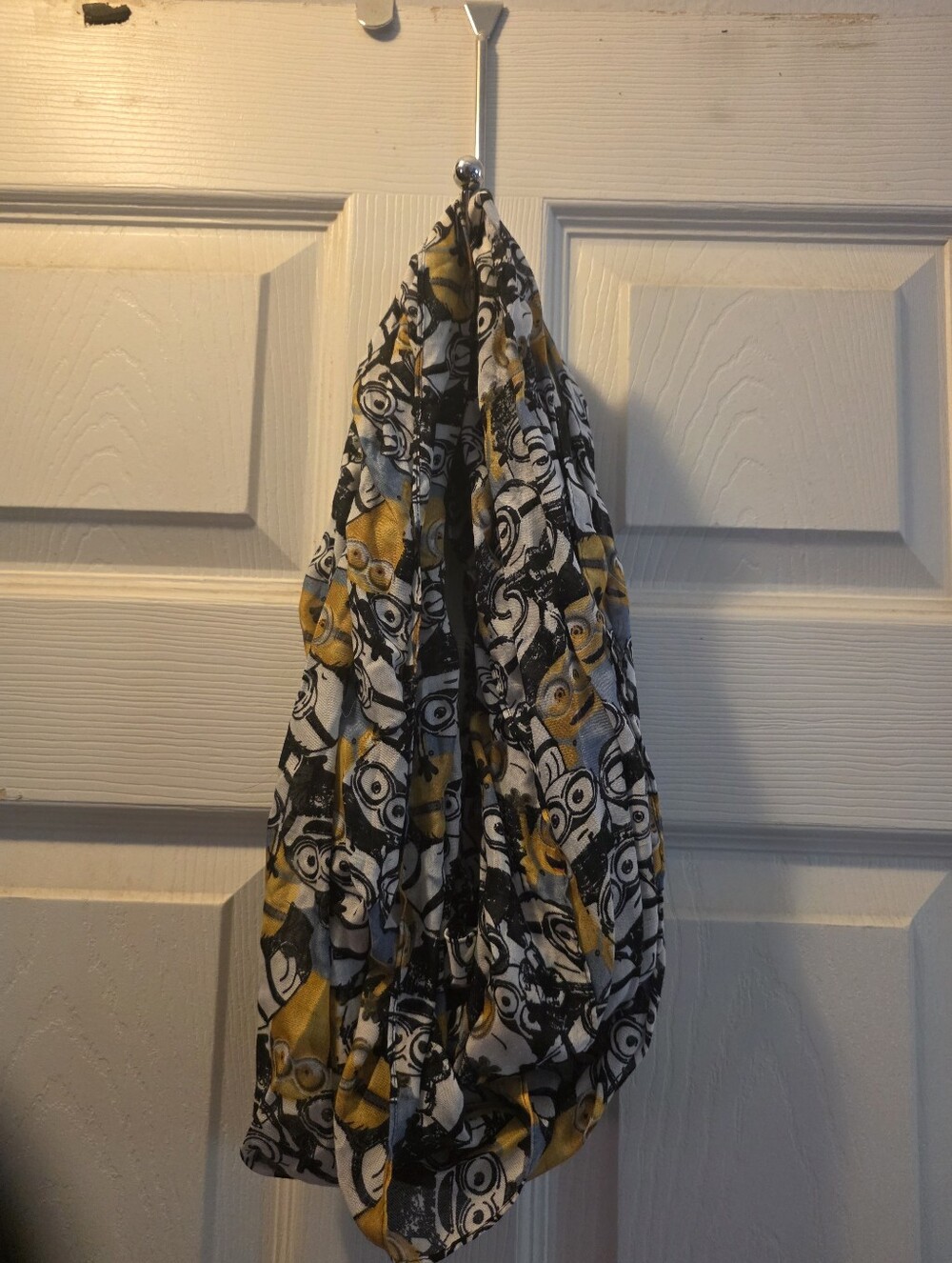 Minions Print Infinity Scarf - Yellow, Black & White